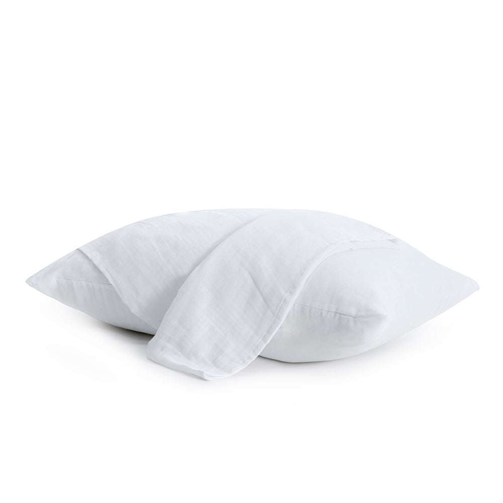 Muslin Pillow Case 2pcs White