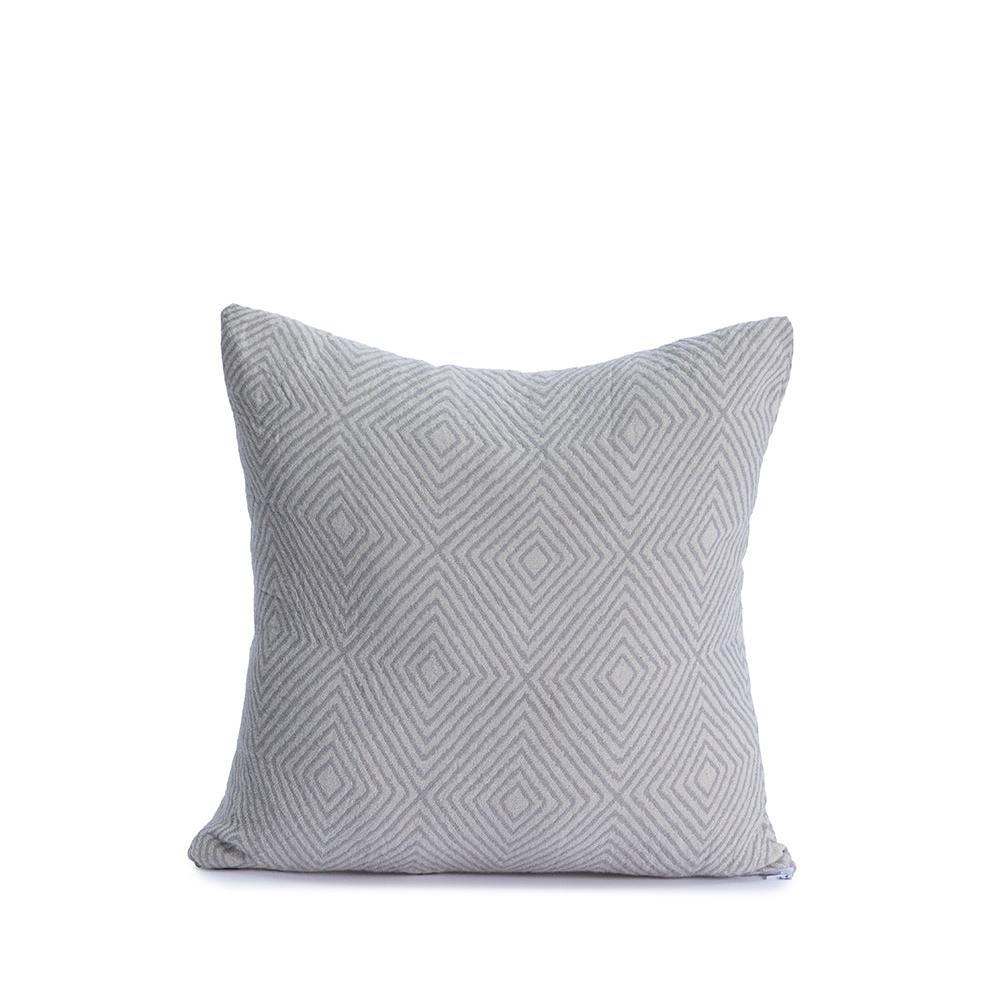 Muslin Throw Pan Pillow Case Light Gray