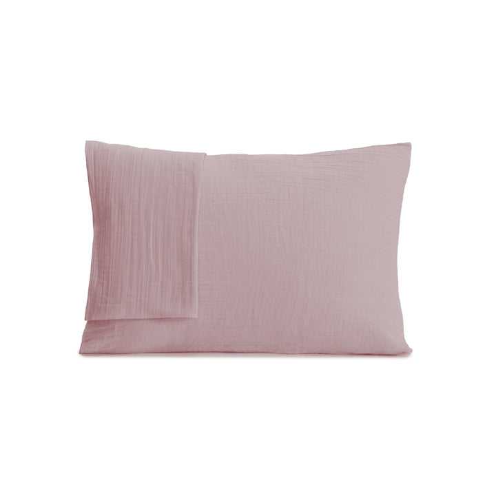 Muslin Pillow Case 2pcs Pink