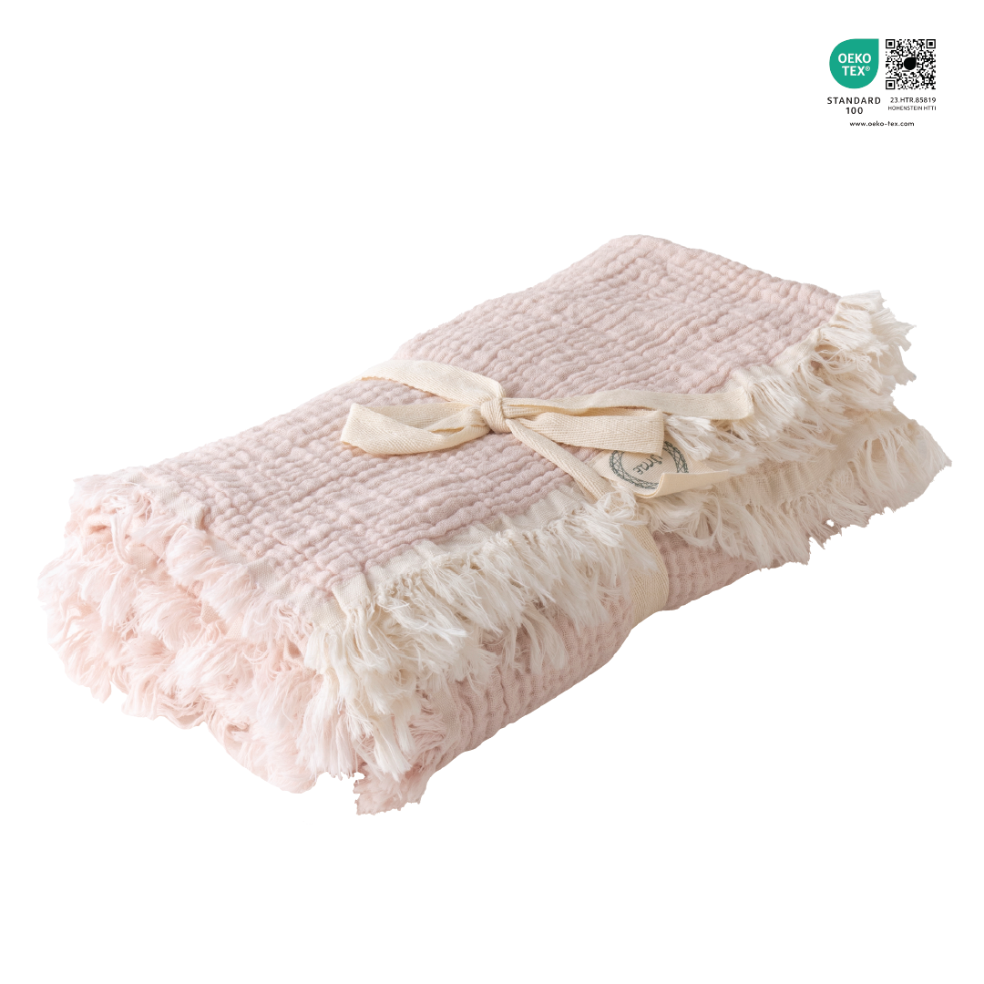 Muslin DoubleFace Bedspread Powder Pink