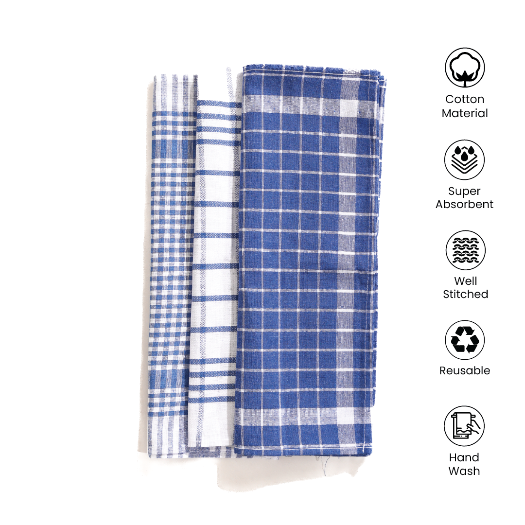 Kitchen Towel 3pcs Blue